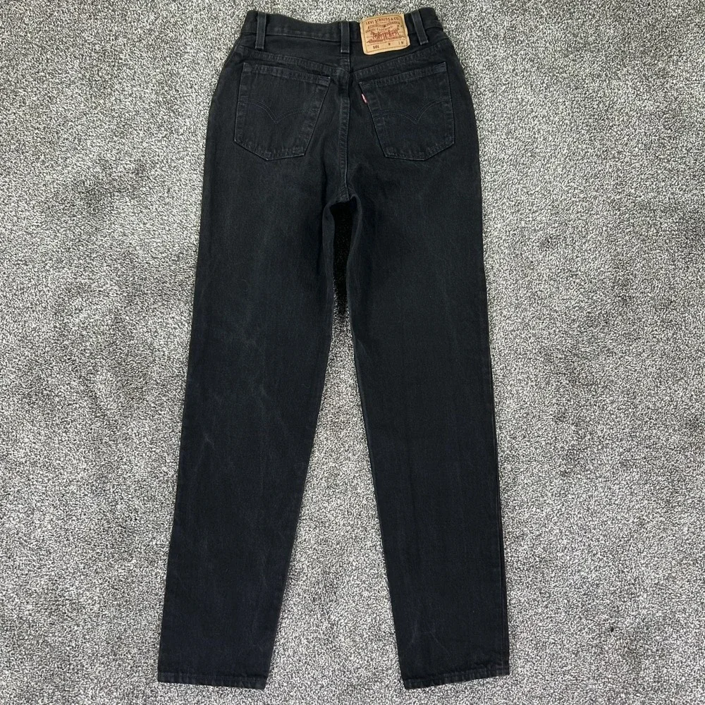 Vintage Levis 501XX Black Denim Button Fly Straight Leg Jean Men Medium USA Made